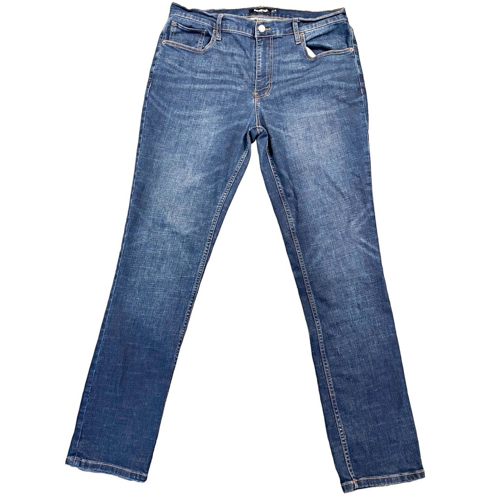 RSQ Mens Jeans 33x32 Slim Taper Blue Denim Pants Mid Wash Stretch Casual Tillys